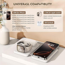 Load image into Gallery viewer, Magnetic Wireless Charger for iPhone: 3 in 1 Travel Charging Station for Apple Devices for iPhone 16 15 14 13 12 Pro Max Plus - Foldable Charging Pad for Apple Watch Series & Airpods 3 2 Pro
