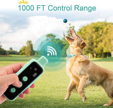 Load image into Gallery viewer, Bousnic Shock Collar for Dogs - Waterproof Rechargeable Dog Electric Training Collar with Remote for Small Medium Large Dogs with Beep, Vibration, Safe Shock Modes (8-120 Lbs) (Green)