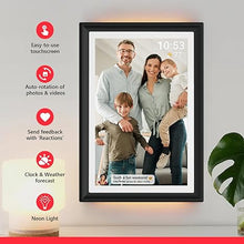 Load image into Gallery viewer, 32GB FRAMEO 10.1 Inch WiFi Digital Photo Frame with LED Light, 1280x800 HD IPS LCD Touch Screen, Auto-Rotate Portrait and Landscape, 32GB Storage, Share Moments Instantly via Frameo App from Anywhere