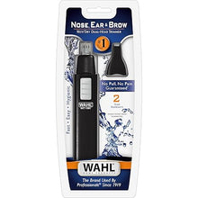 Load image into Gallery viewer, Wahl 5567-500 Ear, Nose and Brow Wet/dry Battery Trimmer, Black
