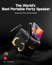 Load image into Gallery viewer, 2024 Smart Karaoke Machine for Adults - with Lyrics Display, 64GB Karaoke Tablet, 2 Wireless Mics, Professional Karaoke System, 600W Peak Power, 4 DJ Lights, Karaoke Speaker for Any Occasion