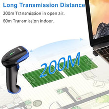 Load image into Gallery viewer, Symcode Wireless Bluetooth Barcode Scanner,3-in-1 Bluetooth & USB Wired & 2.4G Wireless Barcode Reader Scanner 2D 1D QR Code Automatic Fast Precise Bar Code Scanner for Phone Laptop Tablet