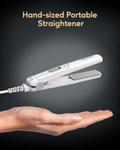 Load image into Gallery viewer, Wavytalk 0.7 Inch Ceramic Mini Hair Straightener - Small Flat Irons for Short Hair, Curls Bangs, Travel Friendly (White)
