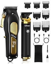 Load image into Gallery viewer, Ufree Hair Clippers for Men, Professional Clippers and Trimmers Set, Cordless Clippers for Hair Cutting, Beard Trimmer, Barber Clippers, Rechargeable Electric Shaver, Gifts for Men