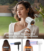 Load image into Gallery viewer, TORRAS Stream High Speed Hair Dryer, Arctic White, 1600W, Hair Care Mode, 200 Millions Ionic Technology, 3 Speeds & 3 Heat Levels, with Concentrator & Diffuser