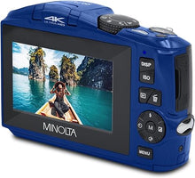Load image into Gallery viewer, Minolta 64 Mega Pixels Digital Camera with 4K Video 60 FPS & WiFi, Blue