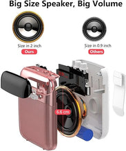 Load image into Gallery viewer, Portable Voice Amplifier for Teachers, 2400mAh Rechargeable Personal Amplifier PA System Headset for Speaking Microphone for Teachers,Tour Guides, Coaches, Classroom, Singing Yoga(Black)