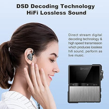 Load image into Gallery viewer, Hmusic P68 HiFi MP3 Player with Clip, Lossless DSD High Resolution Music Player Bluetooth, Portable Hi-Res Audio Player with 16GB Memory Card, Support up to 128GB HiFi Music Player for Sport, Running
