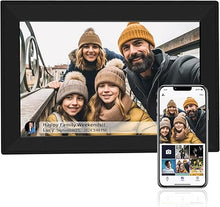 Load image into Gallery viewer, 10.1 Inch WiFi Digital Picture Frame, Smart Electronic Digital Photo Frame with Free Storage and 1280 * 800 Touch Screen, Instantly Share Photos and Video