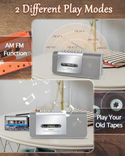Load image into Gallery viewer, Gracioso Portable Cassette Player and Recorder, Tape Player/Recorder with AM/FM,Loud Build-in Speaker,Microphone,3.5mm Earphone Jack,Powered by AC or AA Battery for Gift,Home, headphone