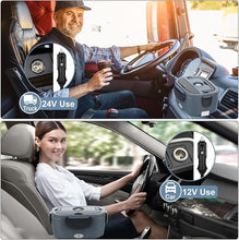 Load image into Gallery viewer, Heated Lunch Box for Adults, 60-80W Electric Lunch Box for Car/Truck, Portable Food Warmer, Heating Lunch Box for Work, Electric Lunchbox Food Heated for Men, Christmas Gift White Elephant Gifts