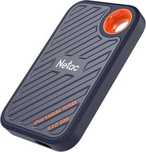 Load image into Gallery viewer, Netac 512GB Extreme Portable SSD External Solid State Drives Up to 2000MB/s Read 1700MB/s Write Speed, USB 3.2 Gen.2 Business Travel Essential Supports Win to Go Dust-Resistant