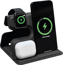 Load image into Gallery viewer, BLACK+DECKER 3 in 1 Charging Station for Apple Multiple Devices, Wireless Foldable Travel Charger for Multiple Devices iPhone 16 15 14 13 Pro Max Plus & Apple Watch Series/AirPods (Black)