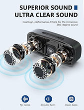 Load image into Gallery viewer, LENRUE Bluetooth Speaker, Wireless Portable Speaker with Loud Stereo Sound, Rich Bass, 12-Hour Playtime, Built-in Mic. Perfect for iPhone, Samsung and More