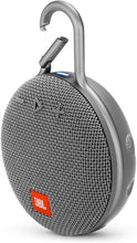 Load image into Gallery viewer, JBL Clip 3, Gray - Waterproof, Durable & Portable Bluetooth Speaker - Up to 10 Hours of Play - Includes Noise-Cancelling Speakerphone & Wireless Streaming