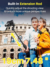 Load image into Gallery viewer, S2 Pro Smartphone Gimbal Stabilizer w/Wireless Lavalier Microphone, Built-in 18cm Extension Rod & Fill Light, Professional 3-Axis Gimbal for iPhone & Android for Video Recording