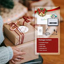 Load image into Gallery viewer, Reshow Walkman Cassette Tape Player – Portable Tape Player Audio Cassette to Digital Converter – Compatible with Laptops and Personal Computers – Convert Cassette Tape Recorder to IPod Format (Silver)