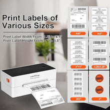Load image into Gallery viewer, Ecommerce Label Printer, Bluetooth Thermal Shipping Label Printer, 4x6 Thermal Printer Compatible with Android, iOS, Windows, Amazon, Ebay, Shopify, Etsy, USPS, Pirate Ship, Shippo