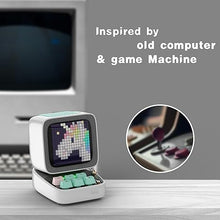 Load image into Gallery viewer, Divoom Ditoopro Pixel Art Speaker with LED Display, Portable Bluetooth Speaker, Smart Alarm Clocks, Retro Aesthetic Decor for Kitchen, Bedroom, Office, White