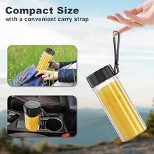 Load image into Gallery viewer, COKUNST Portable Blender, Small Blender for Smoothies & Shakes, 17 OZ Personal Blender with 6 Blades & Power Display, USB-C Rechargeable Mini Mixer Travel Blender with Extra Lid for Kitchen Office Gym