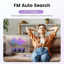 Load image into Gallery viewer, 32GB MP3 Player with Bluetooth 5.3, AGPTEK A09X 2.4" Screen Portable Music Player with Speaker Lossless Sound with FM Radio, Voice Recorder, Supports up to 128GB, Purple