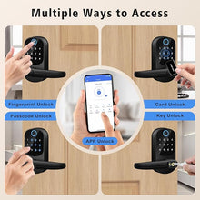 Load image into Gallery viewer, Keypad Door Lock with Handle, VOLIBeL Keyless Entry Door Lock, Smart Fingerprint Door Lock for Front Door, Electronic Digital Door Lock, Smart Lock with App & Security Deadlocking