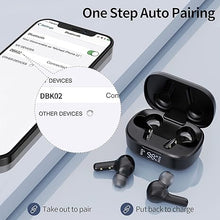 Load image into Gallery viewer, MOZOTER Bluetooth 5.3 Wireless Earbuds,Deep Bass Loud Sound Clear Call Noise Cancelling with 4 Microphones in-Ear Headphones with Wireless Charging Case Compatible for iPhone Android,Workout