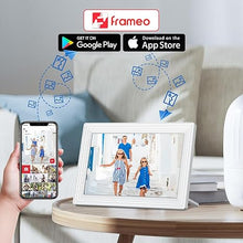 Load image into Gallery viewer, 5G Digital Picture Frame 10.1 Inch WiFi Digital Photo Frame,1920 * 1200 HD IPS Touch Screen Smart Cloud Photo Frame, to Share Photos Or Videos Remotely Via Frameo APP-16G