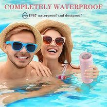 Load image into Gallery viewer, Outdoor Portable Bluetooth Speaker, Wireless IPX7 Waterproof Speaker, 25W Loud Sound, Bassboom Technology, TWS Pairing, 16H Playtime, Speaker with Lights - Pink