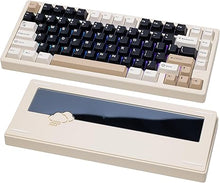 Load image into Gallery viewer, WOBKEY Rainy 75 CNC Aluminum HMX/JWK/Cocoa Switches Triple-Mode Connectivity Mechanical Keyboard with Superior Acoustics, RGB/PP/Mirrored Glass/3500mAh/Violet Switch (Standard - White)