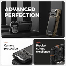 Load image into Gallery viewer, VRS DESIGN Damda Glide DuoGuard for iPhone 16 Pro Max Phone Case (2024), Premium Sturdy Fully Covered Camera Lens Protection Cover Card Holder Wallet Case (Metallic Green)