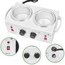 Load image into Gallery viewer, Panghuhu88 Double Wax Warmer, Professional Electric Wax Heater, Wax Pot Dual Parrafin Waxing Machine, SPA Equipment Adjustable Temperature, Facial Skin Hair Removal Tool Set