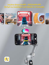 Load image into Gallery viewer, Gimbal Stabilizer for Smartphone,RGB Magnetic Refill Light Set,OLED Display LED Light Focus Wheel, Professional 3-axis stabilizer for Android &iPhone, AOCHUAN XPRO KIT Grey