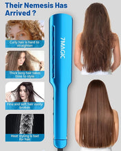 Load image into Gallery viewer, Nano Titanium 1.7" Wide Flat Iron for All Hair - Straightener with 5 Temps and Dual Voltage