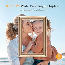 Load image into Gallery viewer, WiFi Digital Picture Frame 10.1Inch IPS 1280x800HD Cloud Smart Digital Photo Frame,16GB Storage, Wall Mountable, Auto-Rotate, Share Photos via App, Send Photos from Anywhere