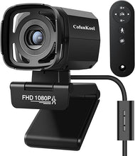 Load image into Gallery viewer, Auto Tracking Webcam with Privacy Shutter, Microphone, Remote Control, Full HD 1080P Video, 73° View Camera, WDR, USB Plug and Play, for Desktop PC Laptop Computer