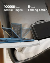 Load image into Gallery viewer, ProtoArc Foldable Keyboard and Mouse, XKM01 Folding Wireless Keyboard Mouse Combo for Business and Travel, 2.4G+Dual Bluetooth Full-Size Portable Keyboard for Laptop iPads Tablets - Blue