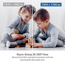 Load image into Gallery viewer, Tapo TP-Link 2K Pan/Tilt Indoor Security Camera for Baby Monitor, Pet Camera, Motion Detection & Tracking, 2-Way Audio, Cloud & SD Card Storage, Works w/Alexa & Google Home, Black, C211(2-Pack)