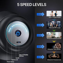 Load image into Gallery viewer, HYAKO F1 4-Heads Handheld Electric Deep Tissue Body Massager – Portable Orbital Professional Muscle Massager Tool for Easing Shoulder and Back Tension and Chiropractic Tool for Myofascial Release