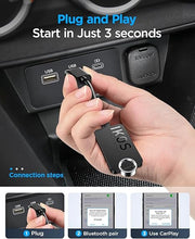 Load image into Gallery viewer, Wireless Carplay Adapter for iPhone, 2024 Upgrade Converts Wired to Carplay Wireless Adapter for Apple,Wireless Control Plug & Play,Instant Connectivity,Compatible with iOS 10+ and Cars from 2016