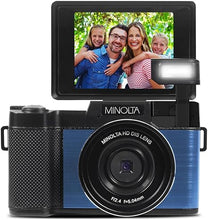 Load image into Gallery viewer, Minolta MND30 30 MP / 2.7K Ultra HD Digital Camera (Blue)