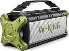Load image into Gallery viewer, W-KING Bluetooth Speaker, 90W Peak 50W Portable Bluetooth Speakers Wireless Loud Bass, IPX6 Waterproof Bluetooth Speaker Large Outdoor Party Boombox/Subwoofer/EQ/DSP/40H/Stereo Pairing/Power Bank/TF