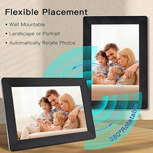 Load image into Gallery viewer, 10.1 Inch WiFi Digital Picture Frame, 1280x800 HD IPS Touch Screen Picture Frame Anywhere Use Uhale App Photos/Videos to Digital Photo Frame
