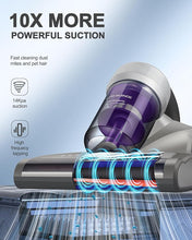 Load image into Gallery viewer, Jimmy Mattress Vacuum Cleaner, Anti-allergen Bed Vacuum Cleaner with UV-C Light & High Heating Tech, 14Kpa Suction 480W Powerful Handheld Vacuums for Dust & Pet Hair(JV35, Corded)