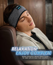 Load image into Gallery viewer, Perytong Bluetooth Sleep Headphones Headband with HD Speakers - Noise Cancelling, for Side Sleepers, Workout, Jogging, Yoga