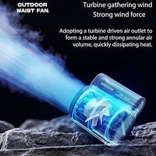 Load image into Gallery viewer, Portable Waist Clip Fan,Handheld Fan, Mini Cooling Fan, Powerful Small Personal Portable Fan,Speed Adjustable Wearable Personal Outdoor fan for Outdoor, Jobsite, Farms, Traveling, Fishing