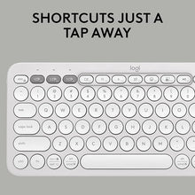 Load image into Gallery viewer, Logitech Pebble 2 Combo, Wireless Keyboard and Mouse, Quiet and Portable, Customizable, Logi Bolt, Bluetooth, Easy-Switch for Windows, macOS, iPadOS, Chrome - Tonal White