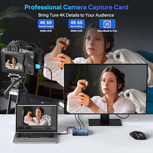 Load image into Gallery viewer, ACASIS 4K60fps Video Capture Card for Streaming and Gaming, VRR Support, External Capture Card for Xbox Series X/S, Xbox One, PS5, PS4/Pro, PC/Mac, Live Stream