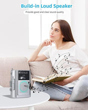 Load image into Gallery viewer, Portable Cassette Player Recorder AM FM Radio, Compact Personal Walkman Cassette Tape Player/Recorder with Built in Speaker and Stereo Earphone Jack