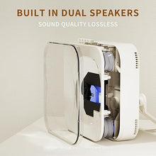 Load image into Gallery viewer, Off White Audio CD Player with Speakers for Home Decor (CD909)